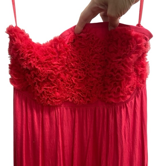 Ny & Company Strapless Pink Maxi Dress, mesh at Breast area size XL - Picture 2 of 6